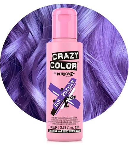 Crazy Color Vibrant Peacock Blue Semi-Permanent Hair Dye. Highly